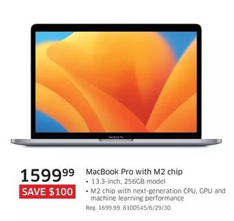The Source Apple macbook pro with m2 chip offer