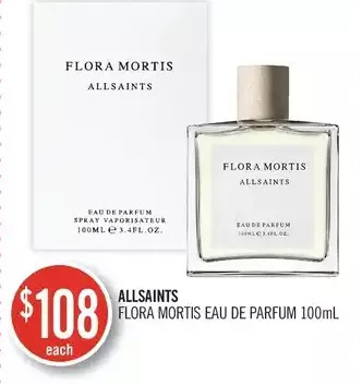 Shoppers Drug Mart Allsaints flora mortis eau de parfum offer