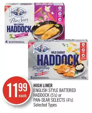 Shoppers Drug Mart High liner english style battered haddock or pan-sear selects offer