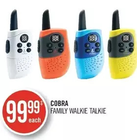 Shoppers Drug Mart Cobra family walkie talkie offer