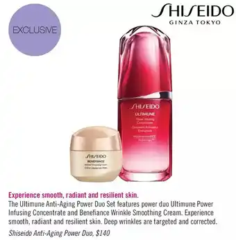Shoppers Drug Mart Shiseido anti-aging power duo offer