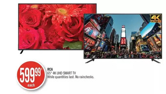 Shoppers Drug Mart Rca 65 4k uhd smart tv offer