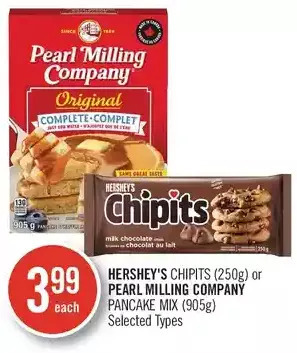 Shoppers Drug Mart Hershey's chipits or pearl milling company pancake mix offer