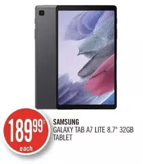 Shoppers Drug Mart Samsung galaxy tab a7 lite 8.7 32gb tablet offer
