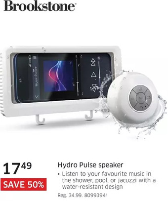Brookstone hydro pulse speaker