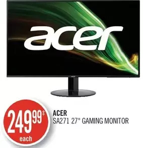 Shoppers Drug Mart Acer sa271 27 gaming monitor offer