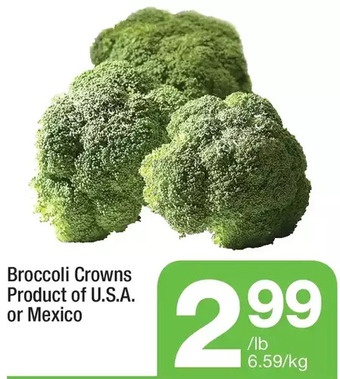 Highland Farms Broccoli crowns offer