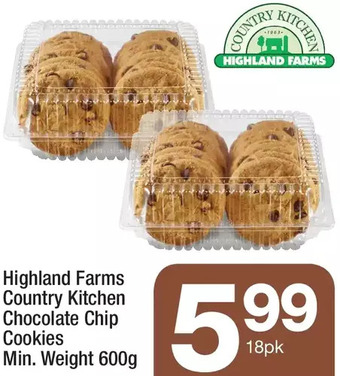 Highland Farms Highland farms country kitchen chocolate chip cookies offer