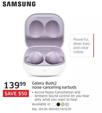 The Source Samsung galaxy buds2 noise-cancelling earbuds offer