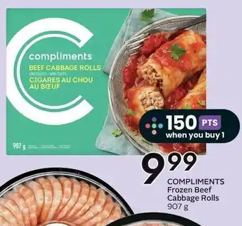 Sobeys COMPLIMENTS Frozen Beef Cabbage Rolls 907 g offer