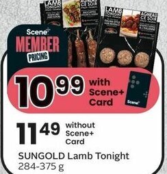 Sobeys SUNGOLD Lamb Tonight 284-375 g offer