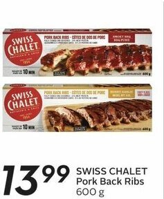 Sobeys SWISS CHALET Pork Back Ribs 600 g offer