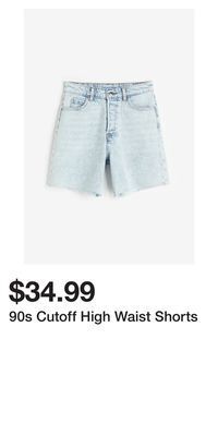 H&M 90s cutoff high waist shorts offer