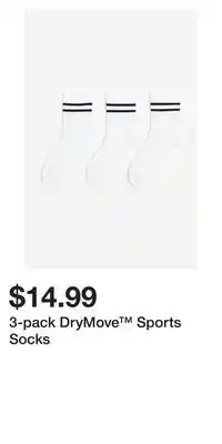 H&M 3-pack drymove™ sports socks offer