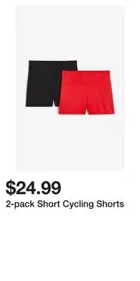 H&M 2-pack short cycling shorts offer