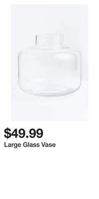 H&M Large glass vase offer
