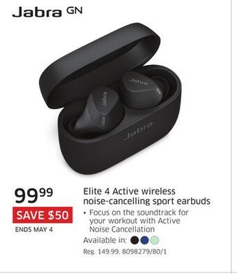 The Source Jabra elite 4 active wireless noise-cancelling sport earbuds offer