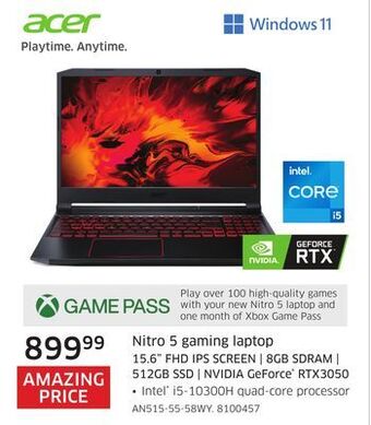 The Source Acer nitro 5 gaming laptop offer