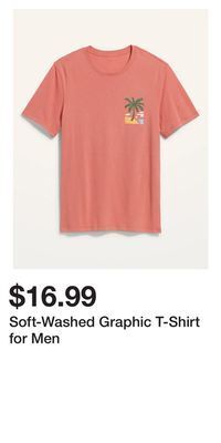 Old Navy Soft-washed graphic t-shirt for men offer