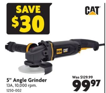 Home Hardware 5 angle grinder offer