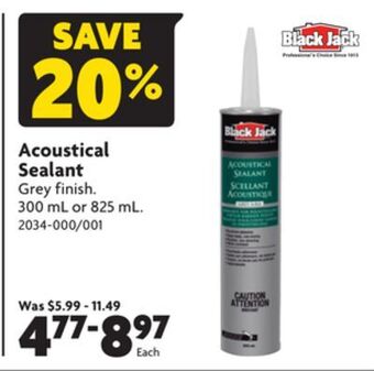 Home Hardware Acoustical sealant offer