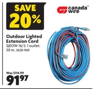 Home Hardware Outdoor lighted extension cord offer