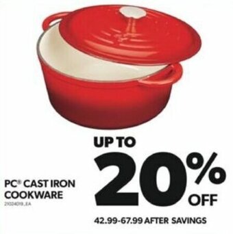 Real Canadian Superstore PC CAST IRON COOKWARE offer