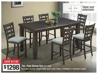 Bailey series 7pc. pub dining set