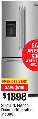 Bad Boy Superstore Maytag 20 cu. ft. french doors refrigerator offer