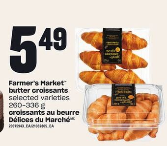 Independent City Market Croissants au beurre délices du marché, 260-336 g offer