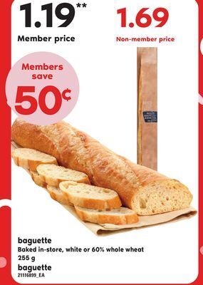 Independent City Market Baguette, 255 g offer