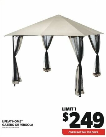 Real Canadian Superstore Life At Home Gazebo or Pergola offer