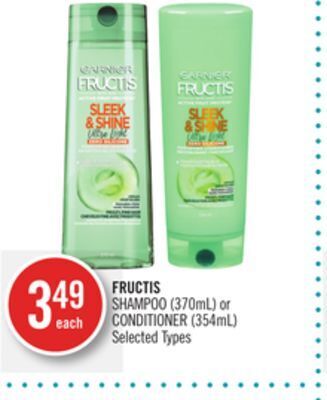 Shoppers Drug Mart Fructis shampoo (370ml) or conditioner (354ml) offer