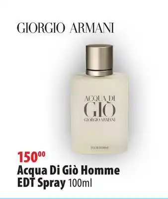 London Drugs Acqua di giò homme edt spray offer