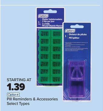 PharmaChoice Option+ pill reminders & accessories offer