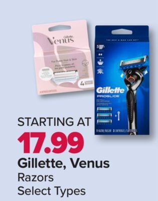 PharmaChoice Gillette, venus razors offer