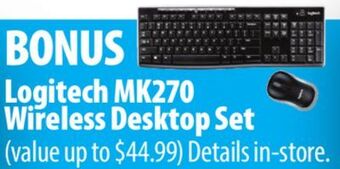London Drugs Logitech mk270 wireless desktop set offer