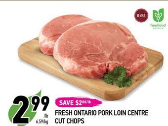 Coppa's Fresh Market Fresh ontario pork loin centre cut chops offer