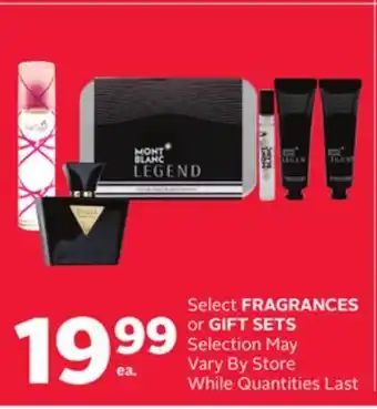 Rexall Select fragrances or gift sets offer