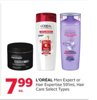Rexall L'oréal men expert or hair expertise 591ml hair care offer