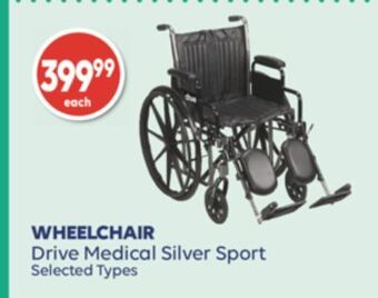 Wellwise by Shoppers Wheelchair drive medical silver sport offer