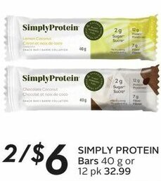 Sobeys SIMPLY PROTEIN Bars 40 g offer