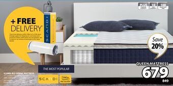 JYSK Scandi blu spring mattress offer