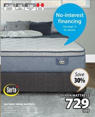JYSK Serta matthias spring mattress offer