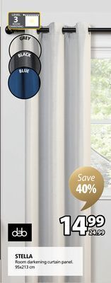 JYSK Stella room darkening curtain panel offer