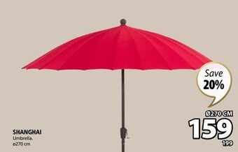 JYSK Shanghai umbrella offer