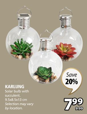 JYSK Karlung solar bulb offer
