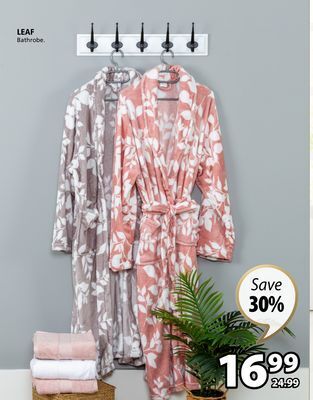 JYSK Leaf bathrobe offer