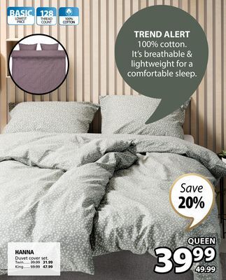 JYSK Hanna duvet cover set offer