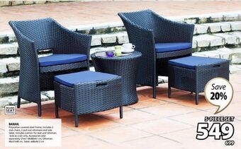 JYSK Banjul polyrattan patio bistro set offer